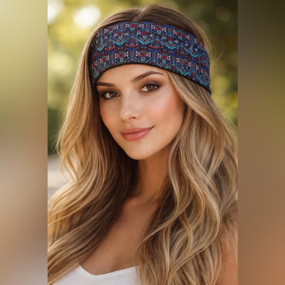 3 Pack Wide Headbands Boho